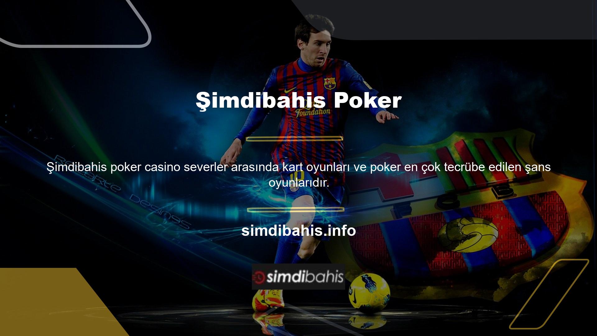 Site Lobby Poker, Casino Hold'em Poker, Teen Patty ve Triple Card Poker gibi oyunlar sunmaktadır